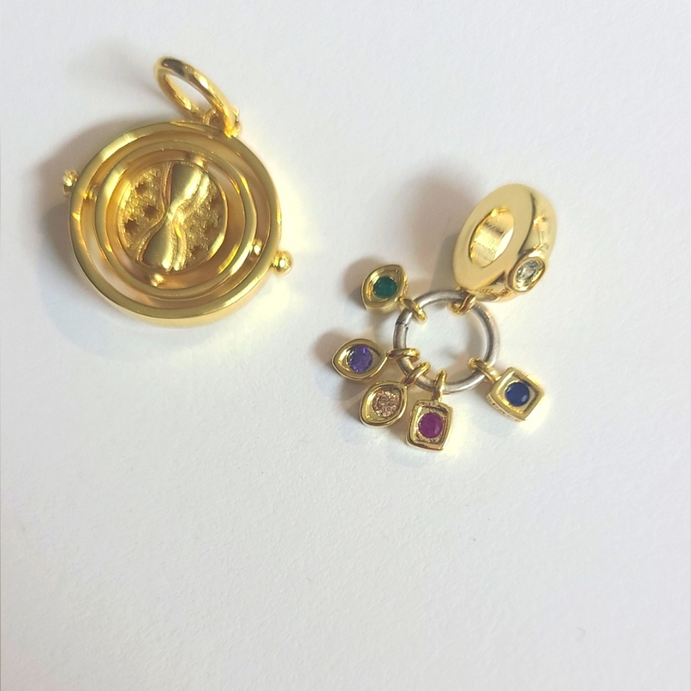 Charms for bracelet set of 2